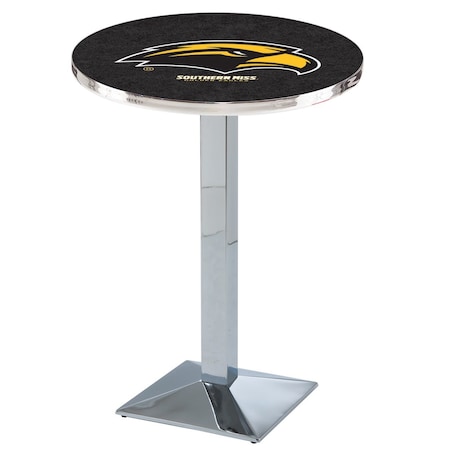 Holland Bar Stool Co 36" Chrome Southern Miss Pub Table L217C3628SouMis